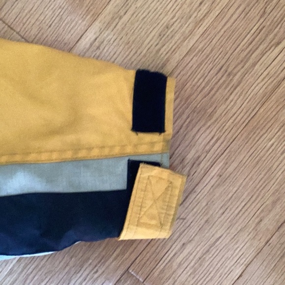 Abercrombie Fitch Performance sz small Yellow with navy/light blu… - Picture 5 of 13